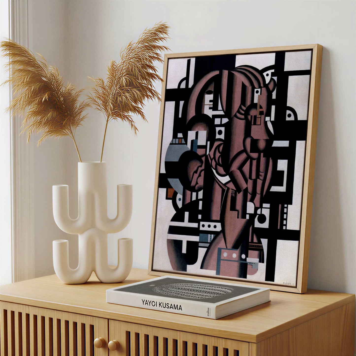 Framed Canvas - Framed canvas in a stylish interior setting