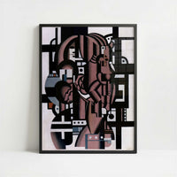 Composition (1923–27) by Fernand Léger – Art Print - Art print in black frame