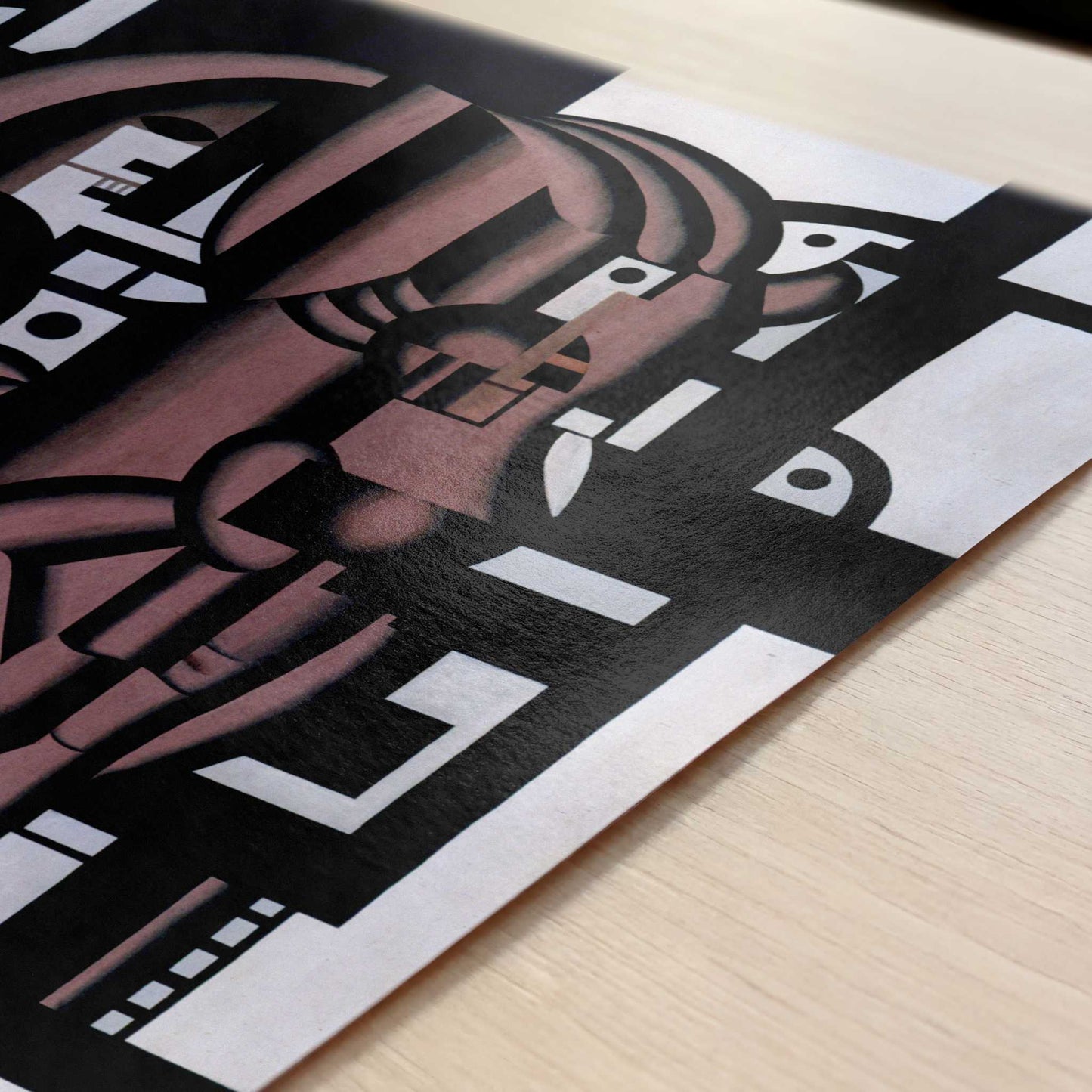 Composition (1923–27) by Fernand Léger – Art Print - Close-up detail of the art print