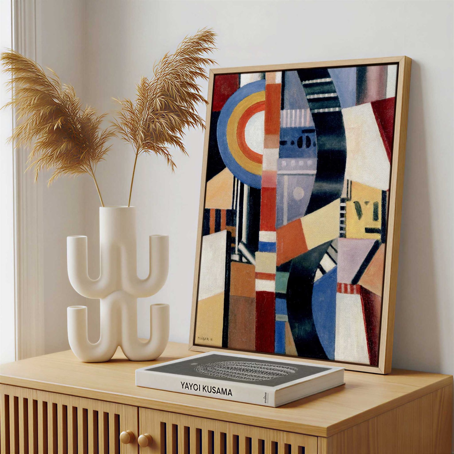 Framed Canvas - Framed canvas in a stylish interior setting