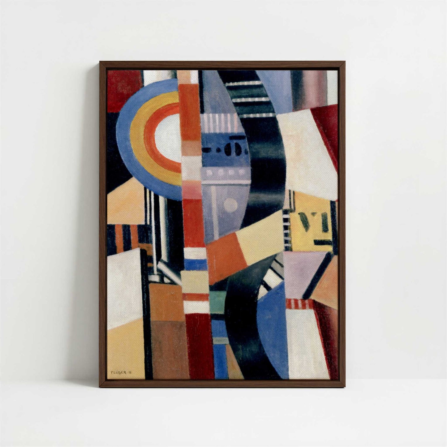 Framed Canvas - Framed canvas in dark wood color frame