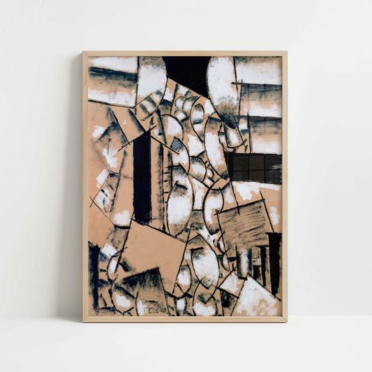 Contrast of Forms (c.1912) by Fernand Léger – Art Print - Art print in oak frame