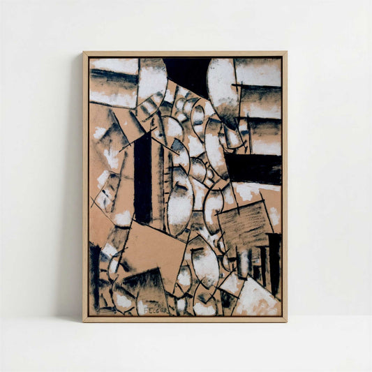 Framed Canvas - Framed canvas in oak color frame