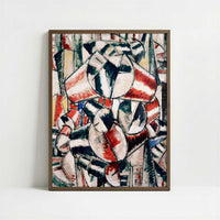 Contrast of Shapes (1914) by Fernand Léger – Art Print - Art print in dark wood frame