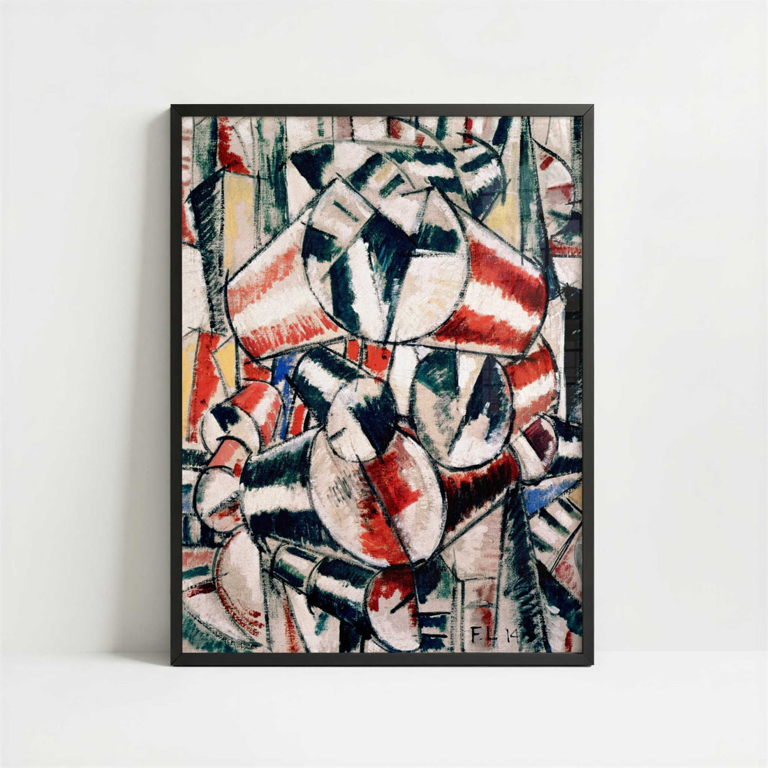 Contrast of Shapes (1914) by Fernand Léger – Art Print - Art print in black frame