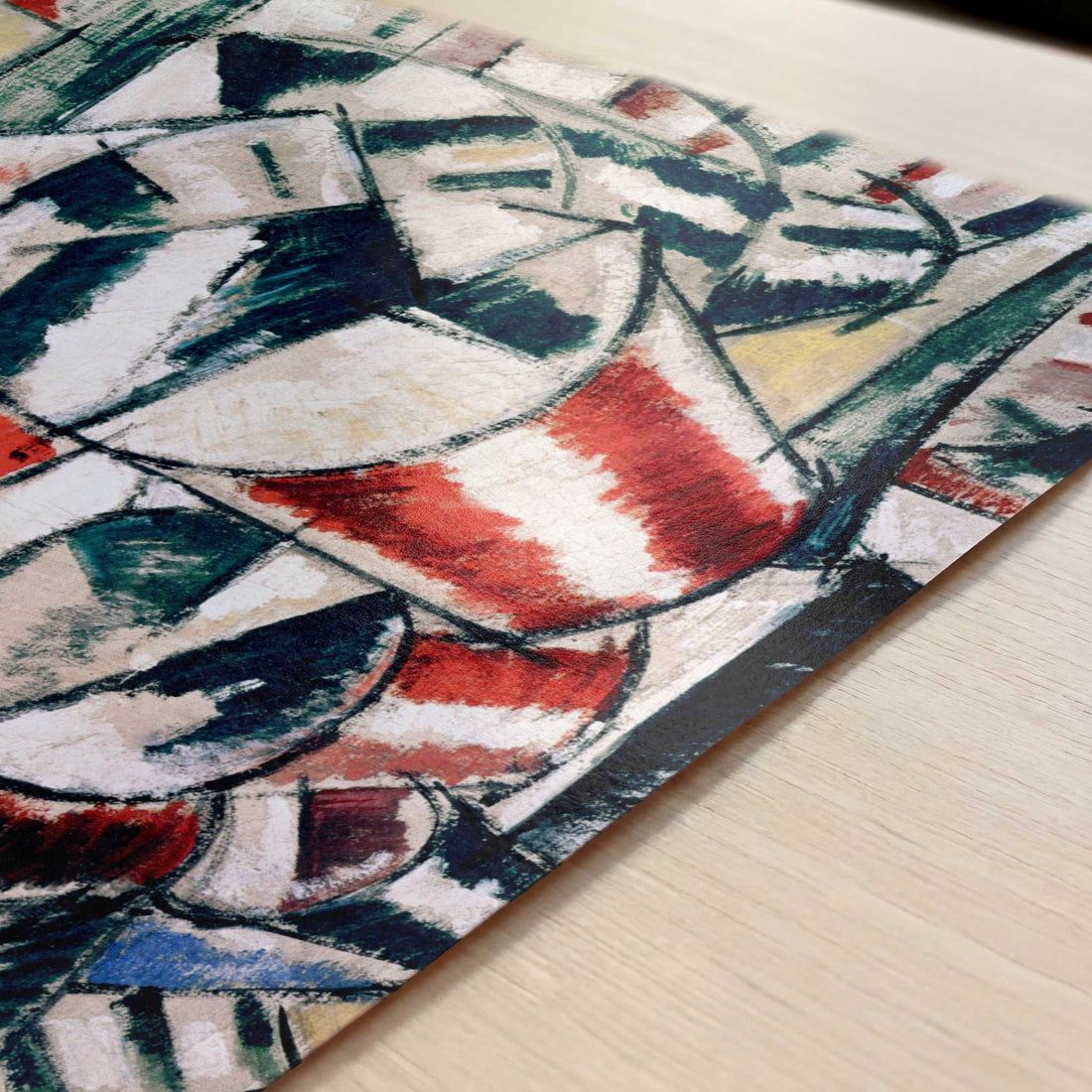 Contrast of Shapes (1914) by Fernand Léger – Art Print - Close-up detail of the art print