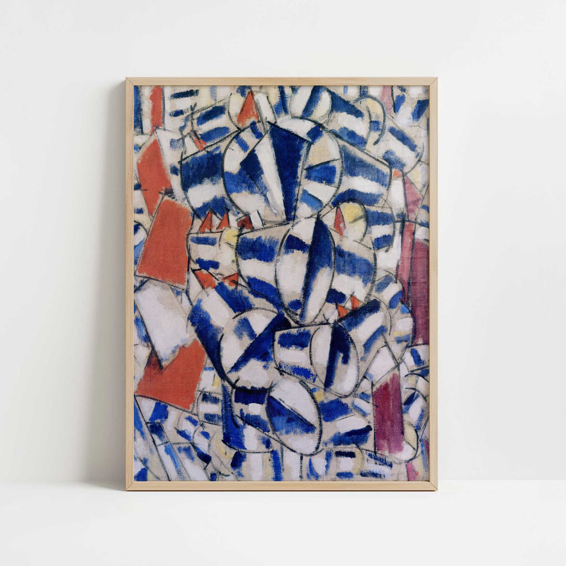 Contrasting Forms (1913) by Fernand Léger – Art Print - Art print in oak frame