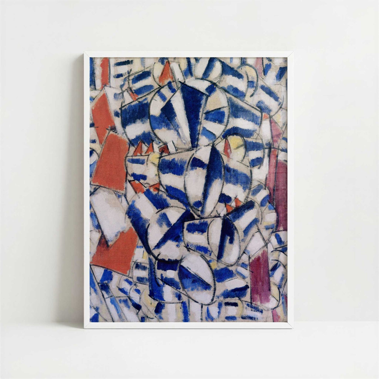 Contrasting Forms (1913) by Fernand Léger – Art Print - Art print in white frame