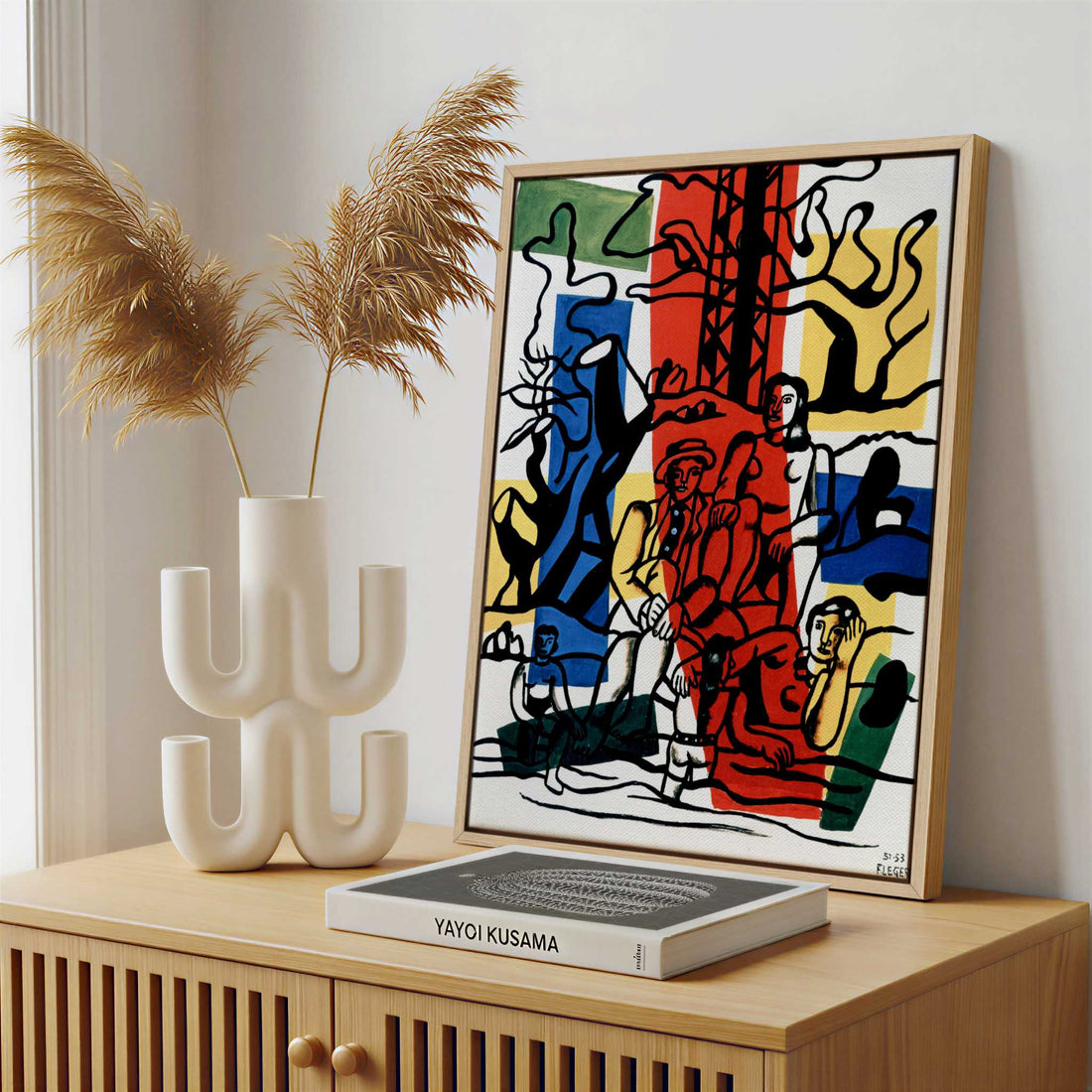 Framed Canvas - Framed canvas in a stylish interior setting