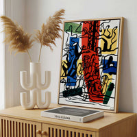 Framed Canvas - Framed canvas in a stylish interior setting