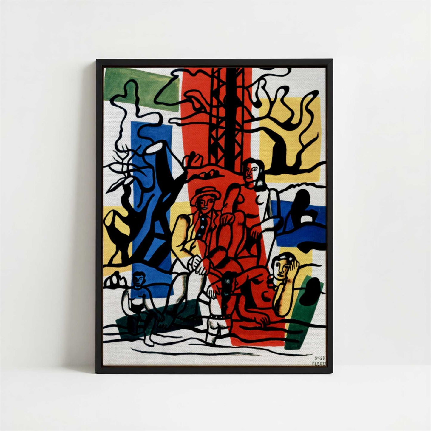 Framed Canvas - Framed canvas in black frame