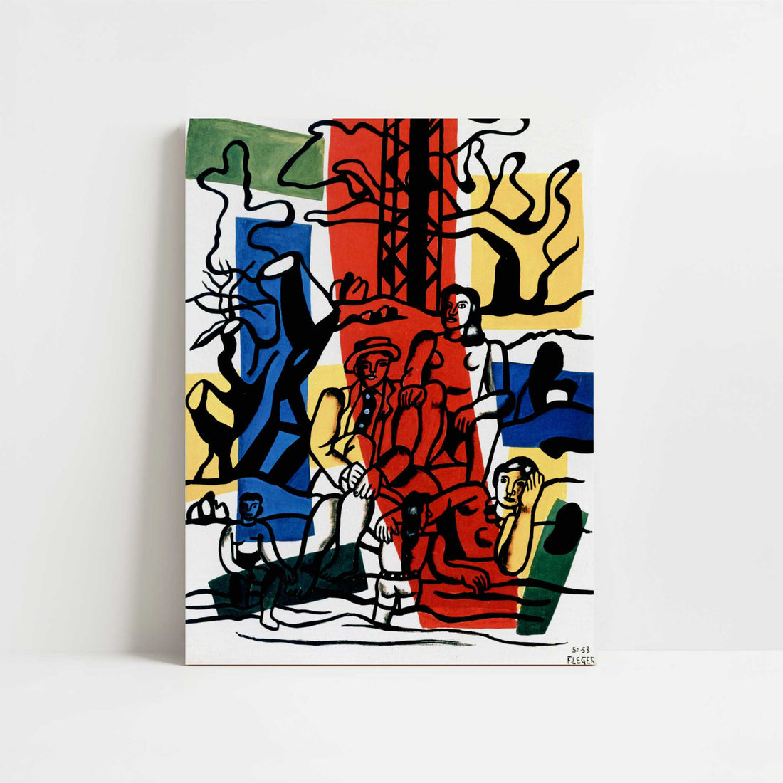 Country Outing (1952-3) by Fernand Léger – Art Print - Unframed art print