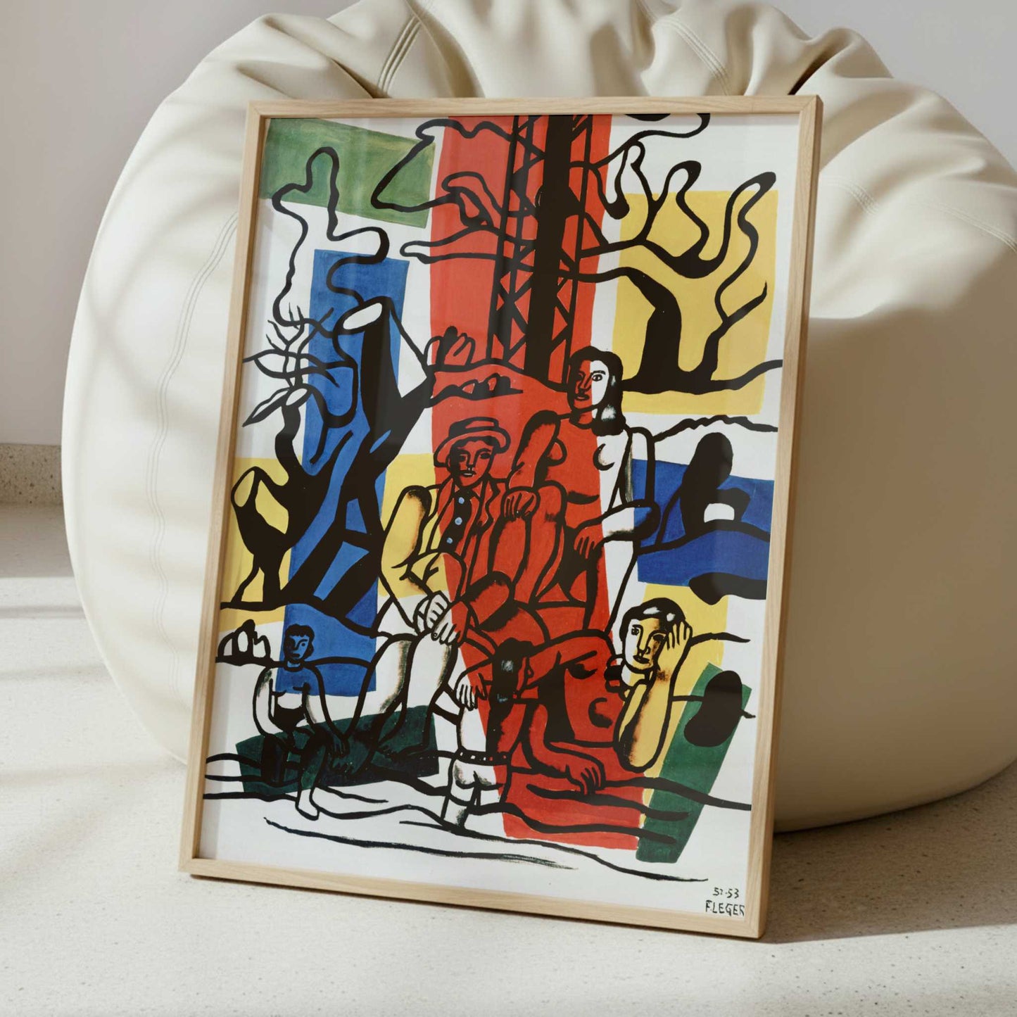 Country Outing (1952-3) by Fernand Léger – Art Print - Interior inspiration