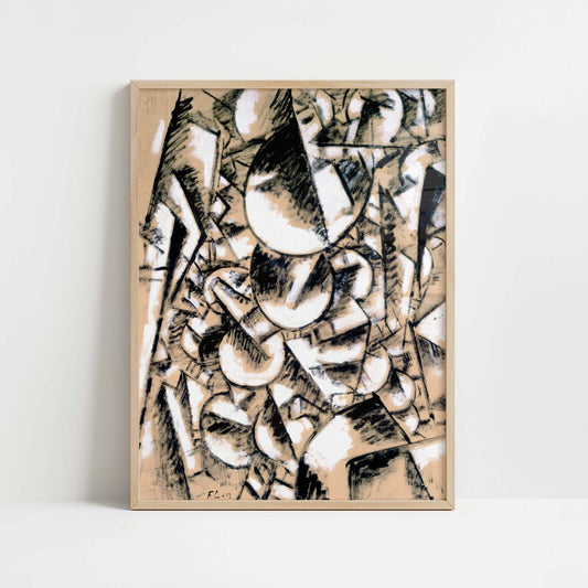 Design for Contrast of Forms (1913) by Fernand Léger – Art Print - Art print in oak frame