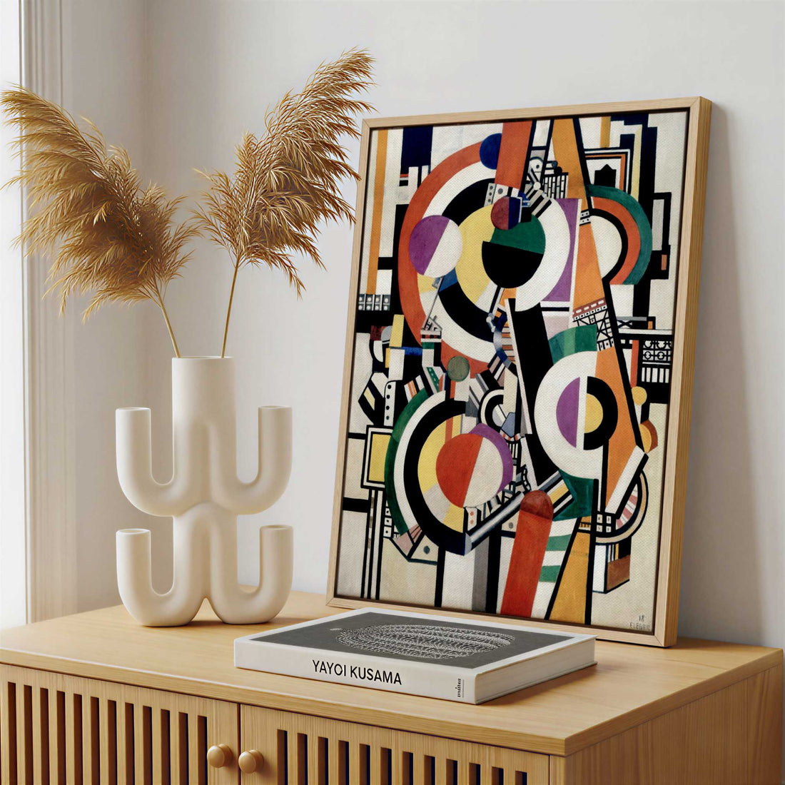 Framed Canvas - Framed canvas in a stylish interior setting
