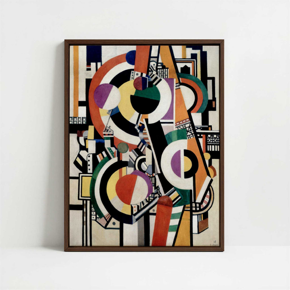 Framed Canvas - Framed canvas in dark wood color frame