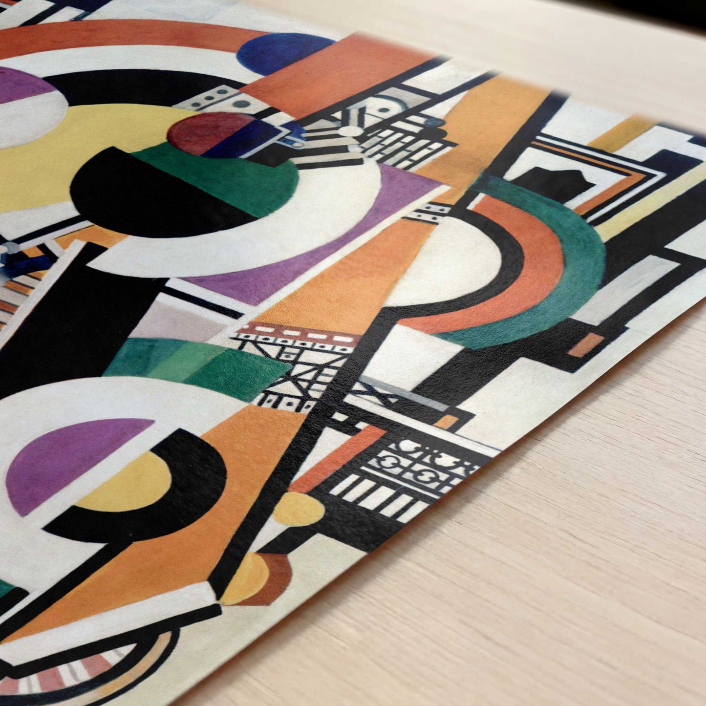 Discs (1918) by Fernand Léger – Art Print - Close-up detail of the art print