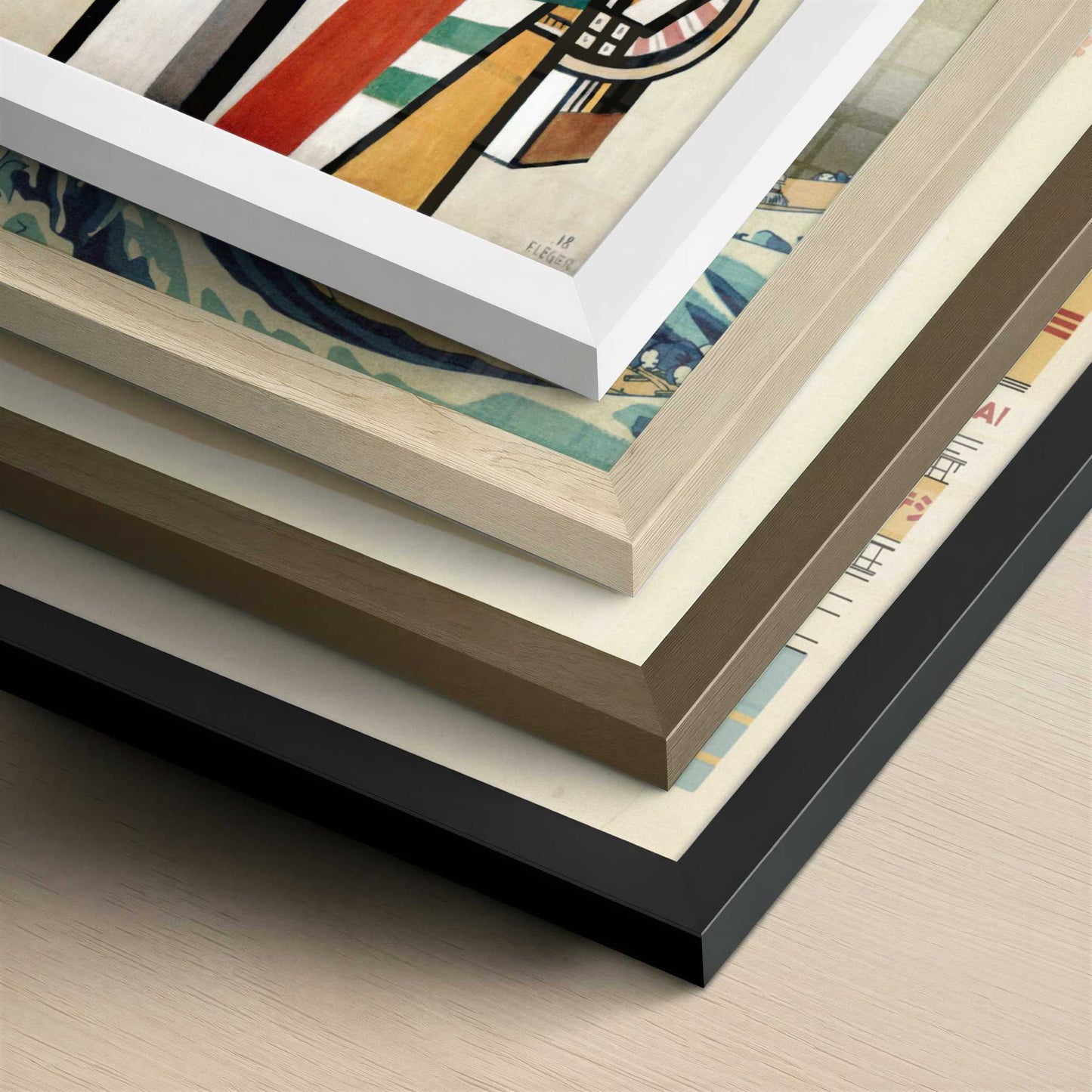 Discs (1918) by Fernand Léger – Art Print - Close-up detail of the different frames