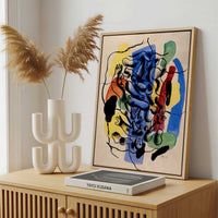 Framed Canvas - Framed canvas in a stylish interior setting