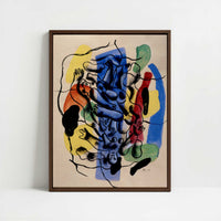 Framed Canvas - Framed canvas in dark wood color frame