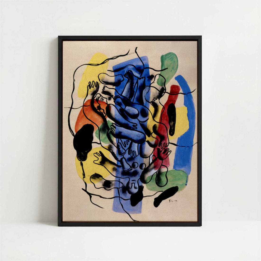 Framed Canvas - Framed canvas in black frame
