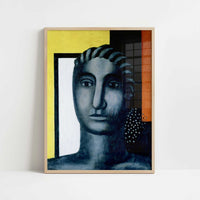 Figure (1929) by Fernand Léger – Art Print - Art print in oak frame