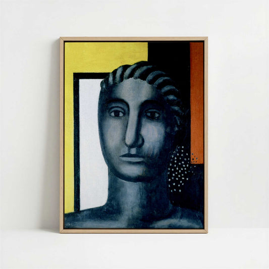 Framed Canvas - Framed canvas in oak color frame