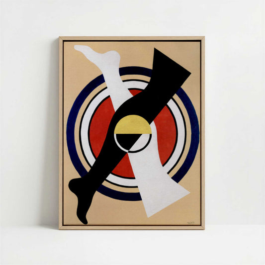 Framed Canvas - Framed canvas in oak color frame