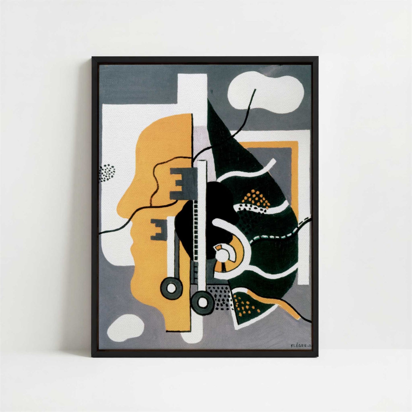 Framed Canvas - Framed canvas in black frame