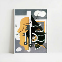 Keys (1928) by Fernand Léger – Art Print - Art print in white frame