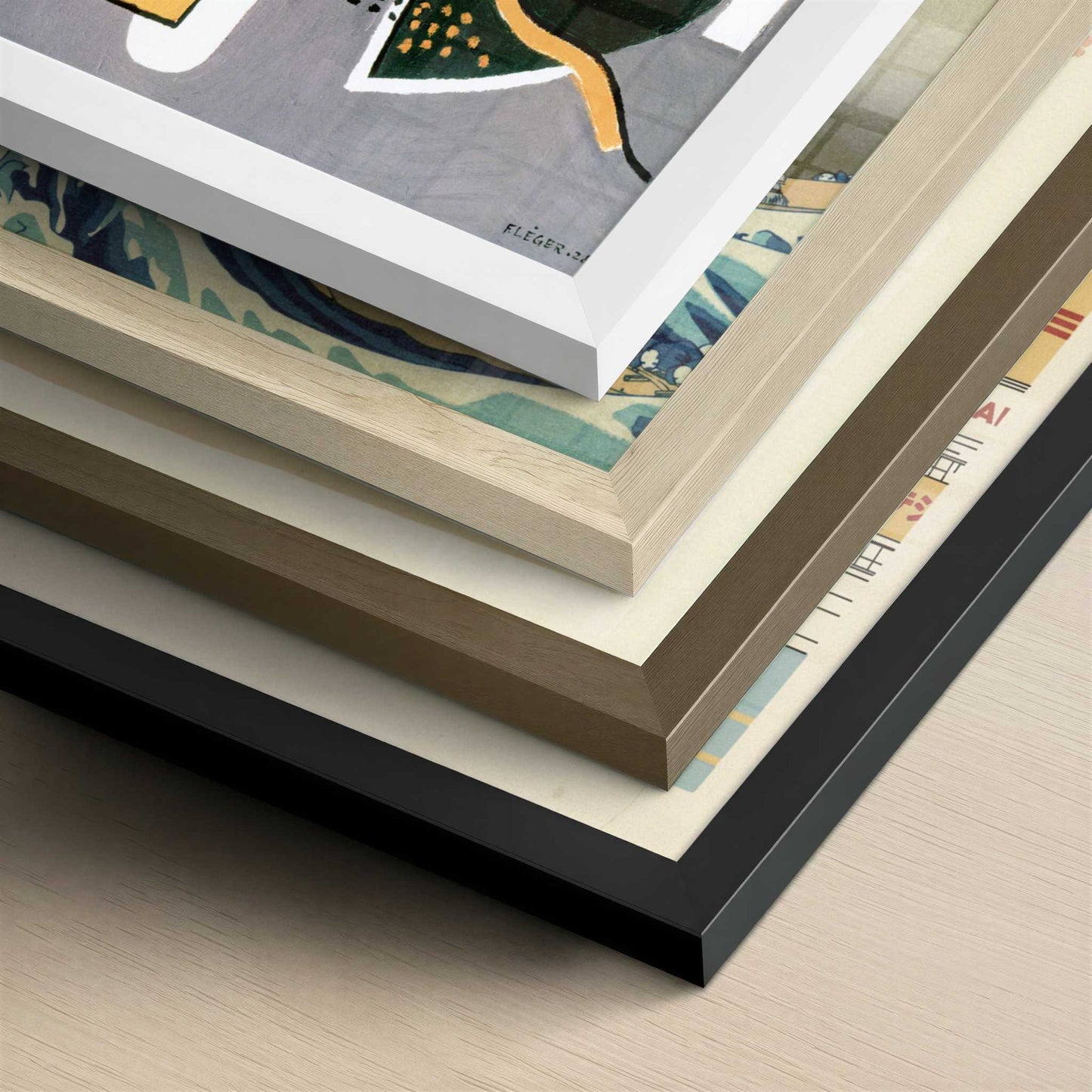 Keys (1928) by Fernand Léger – Art Print - Close-up detail of the different frames