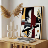 Framed Canvas - Framed canvas in a stylish interior setting