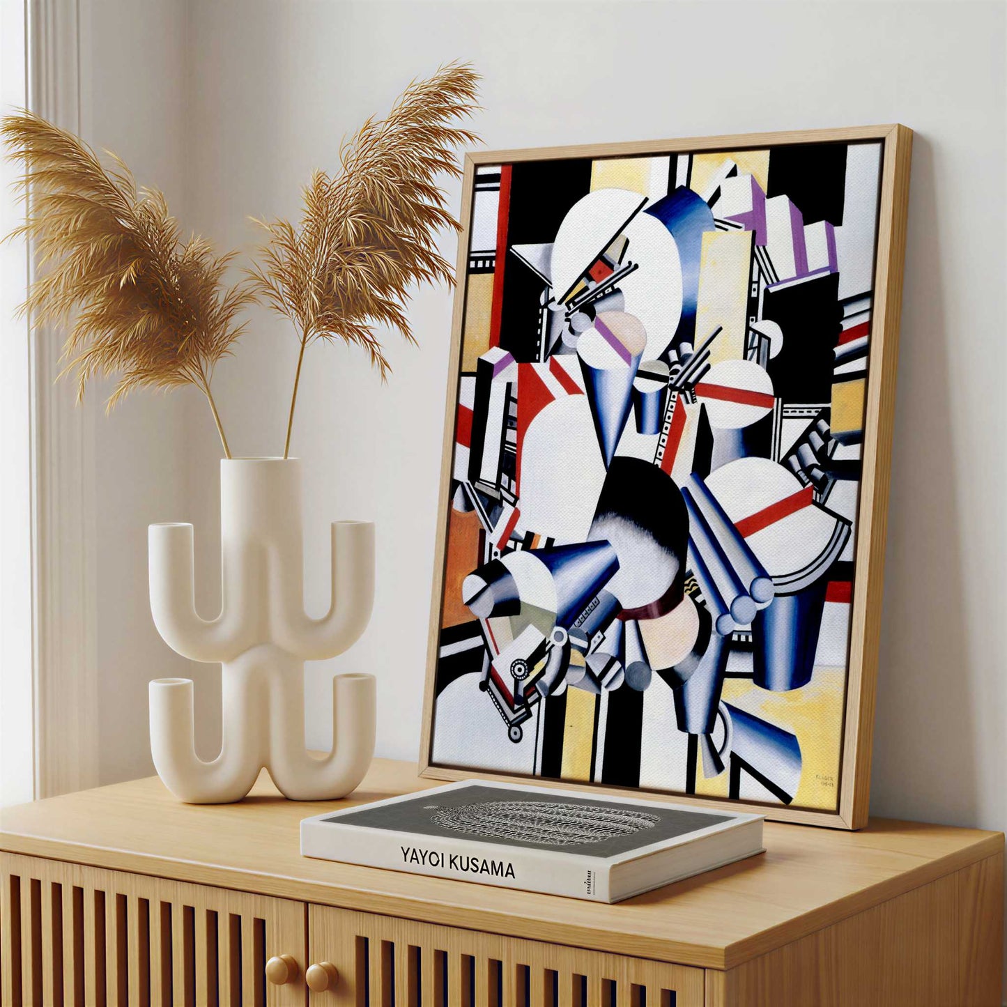 Framed Canvas - Framed canvas in a stylish interior setting