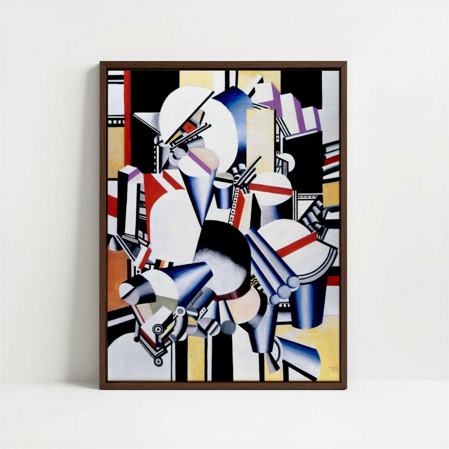 Framed Canvas - Framed canvas in dark wood color frame