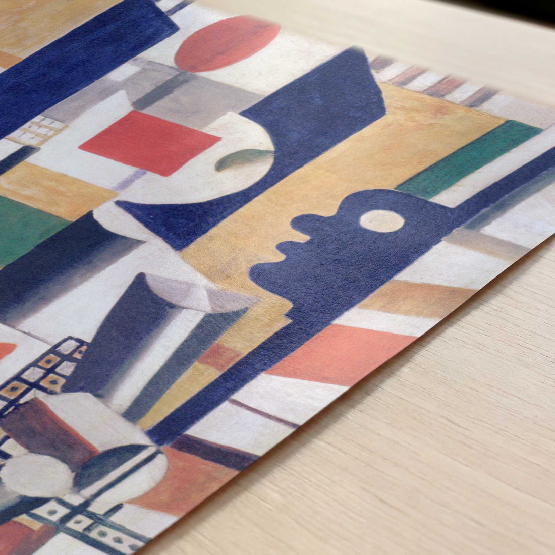 Men in a Town (1919) by Fernand Léger – Art Print - Close-up detail of the art print