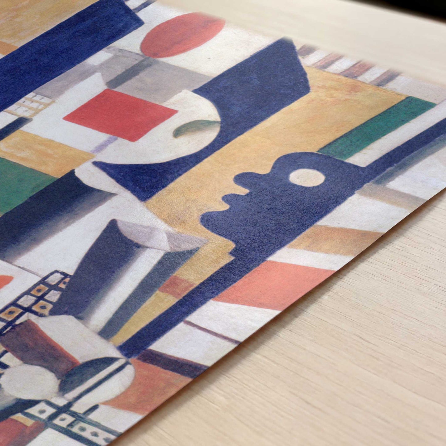 Men in a Town (1919) by Fernand Léger – Art Print - Close-up detail of the art print