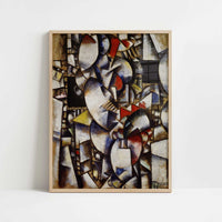 Nude Model in the Studio (1912-13) by Fernand Léger – Art Print - Art print in oak frame