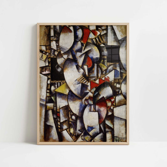 Nude Model in the Studio (1912-13) by Fernand Léger – Art Print - Art print in oak frame