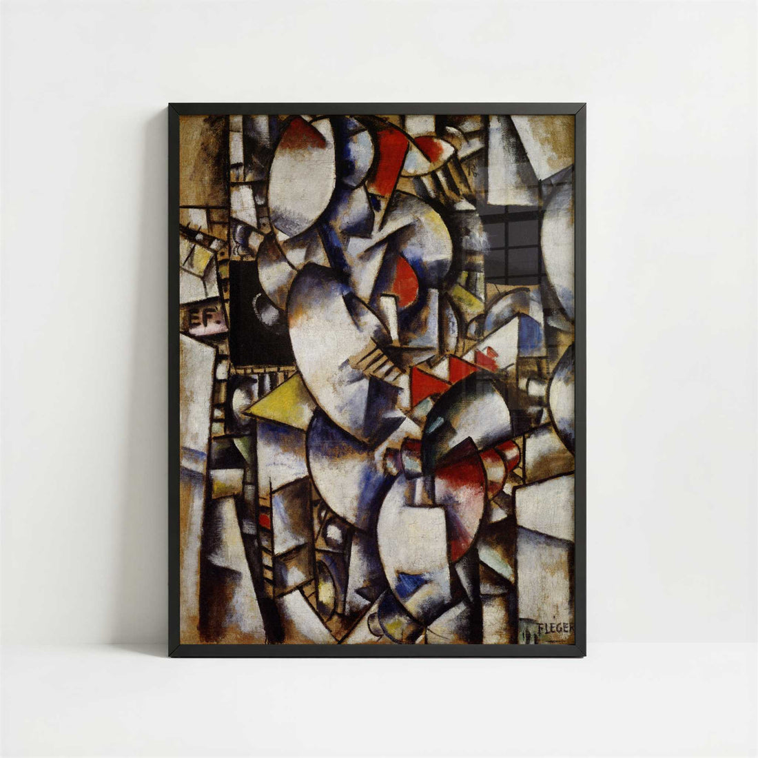 Nude Model in the Studio (1912-13) by Fernand Léger – Art Print - Art print in black frame