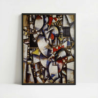 Nude Model in the Studio (1912-13) by Fernand Léger – Art Print - Art print in black frame