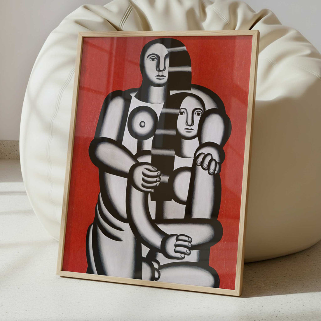 Nudes on Red Background (1923) by Fernand Léger – Art Print - Interior inspiration