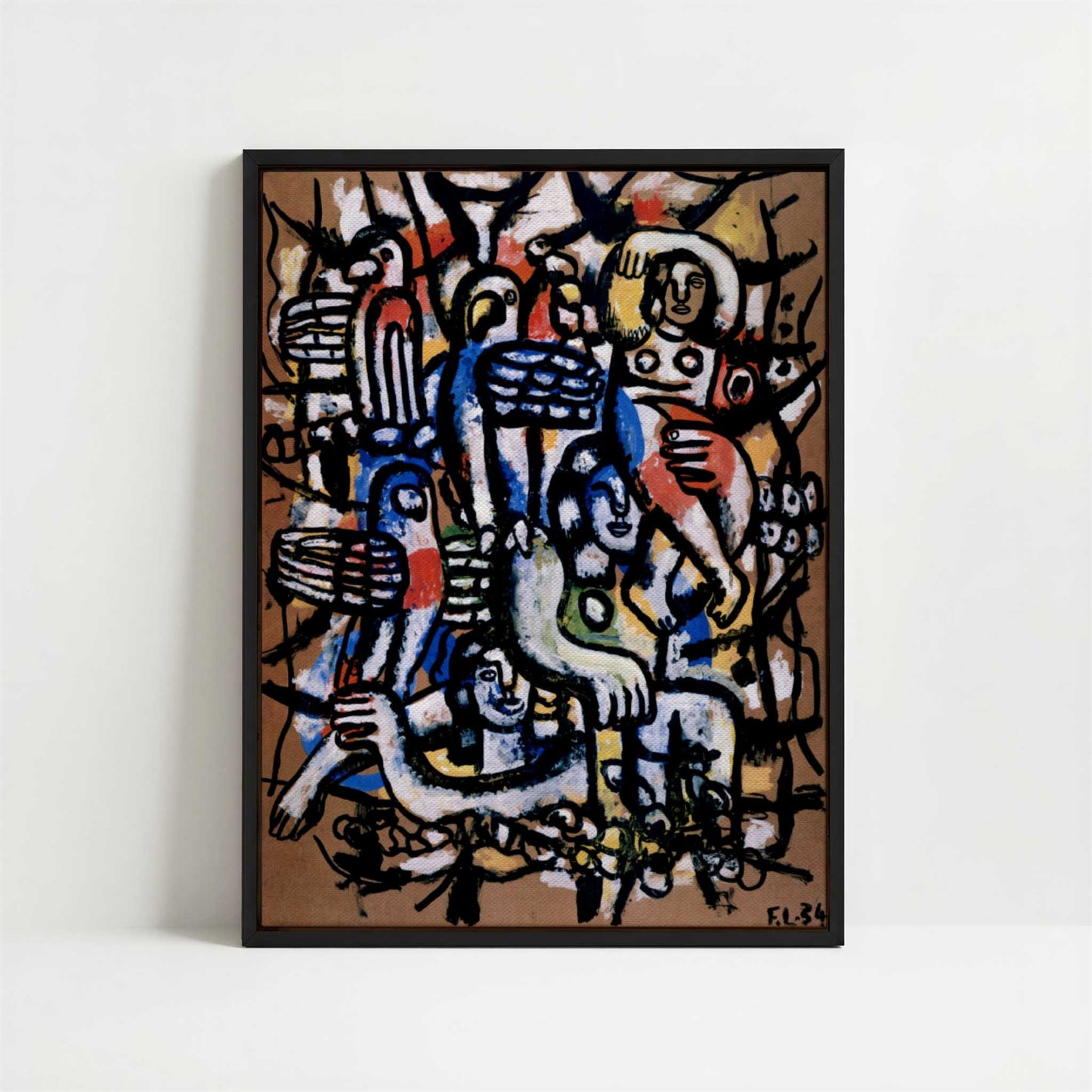 Framed Canvas - Framed canvas in black frame