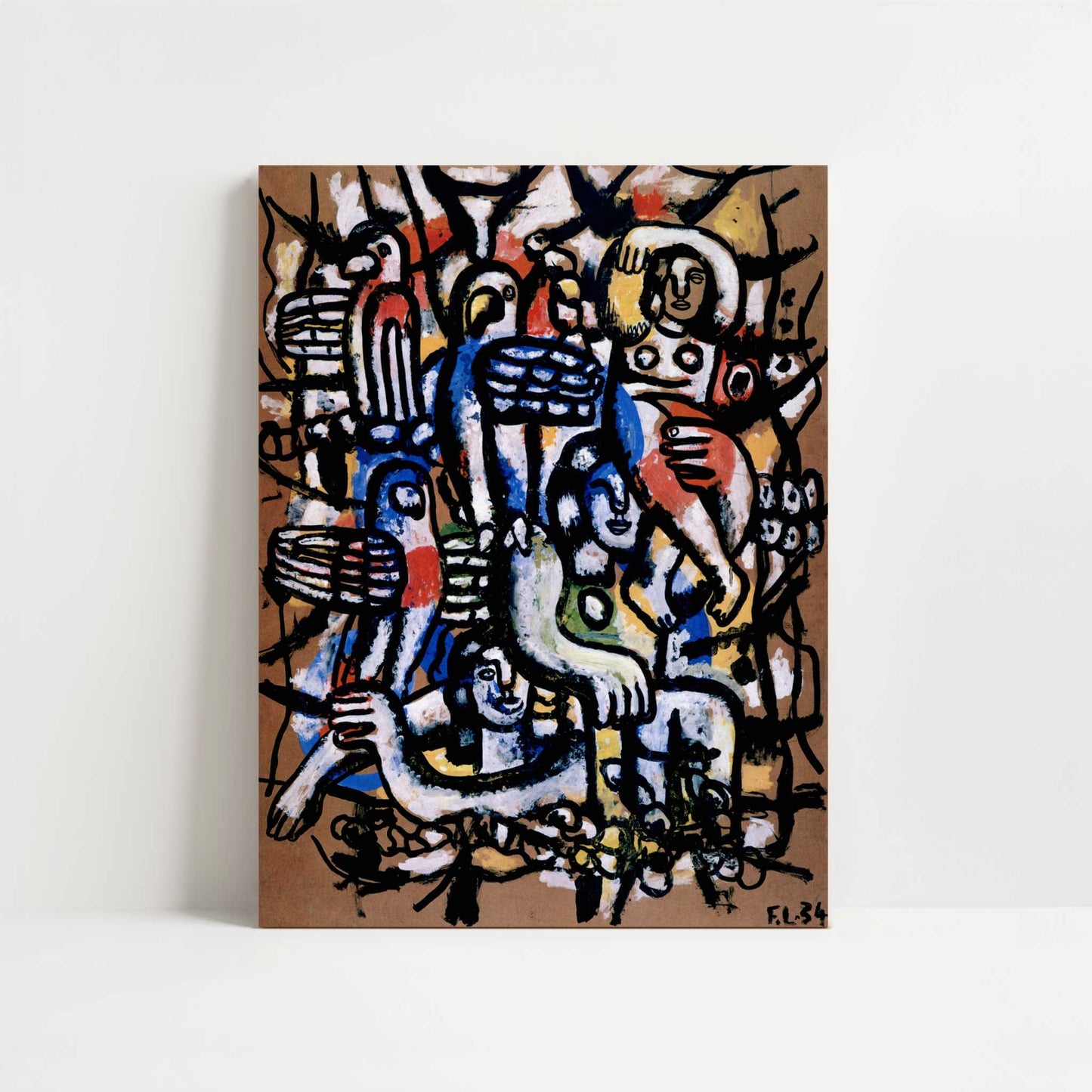 Parrot Divers (1934) by Fernand Léger – Art Print - Unframed art print