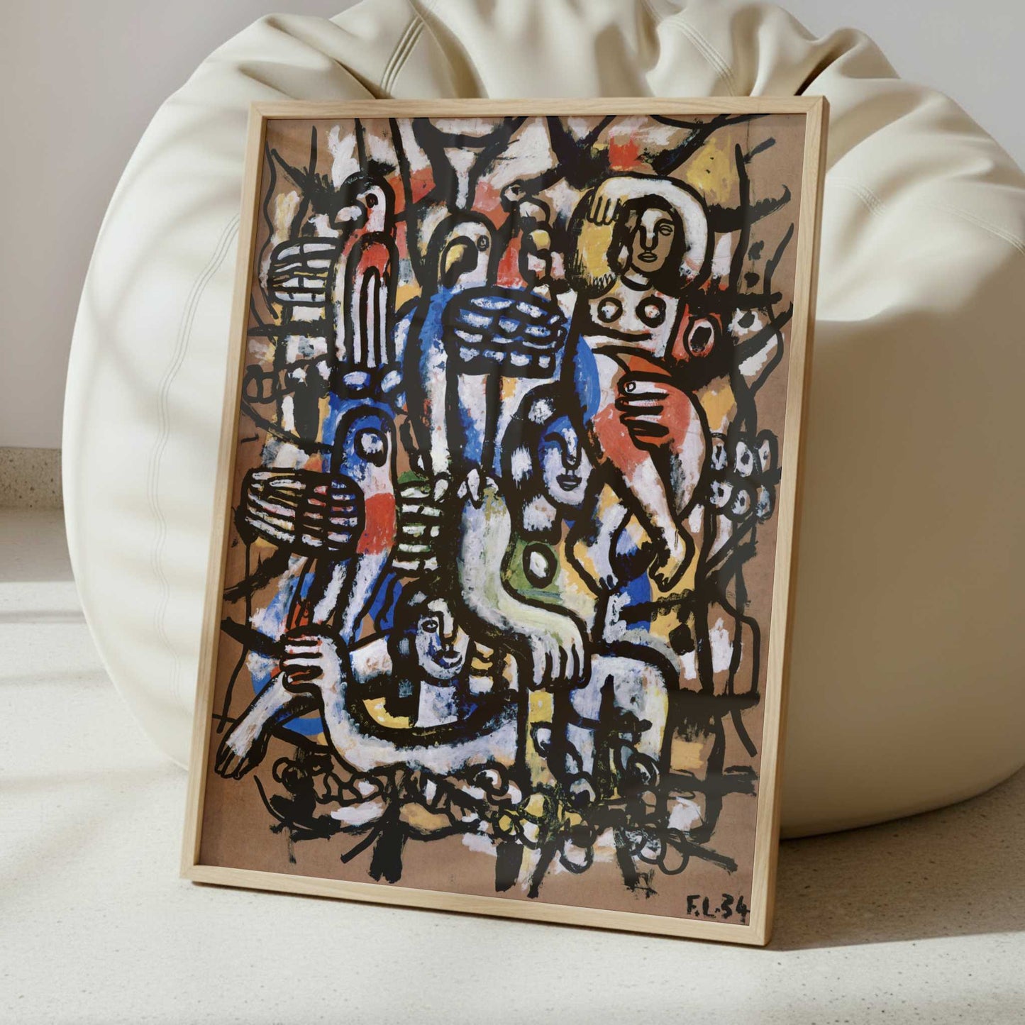 Parrot Divers (1934) by Fernand Léger – Art Print - Interior inspiration