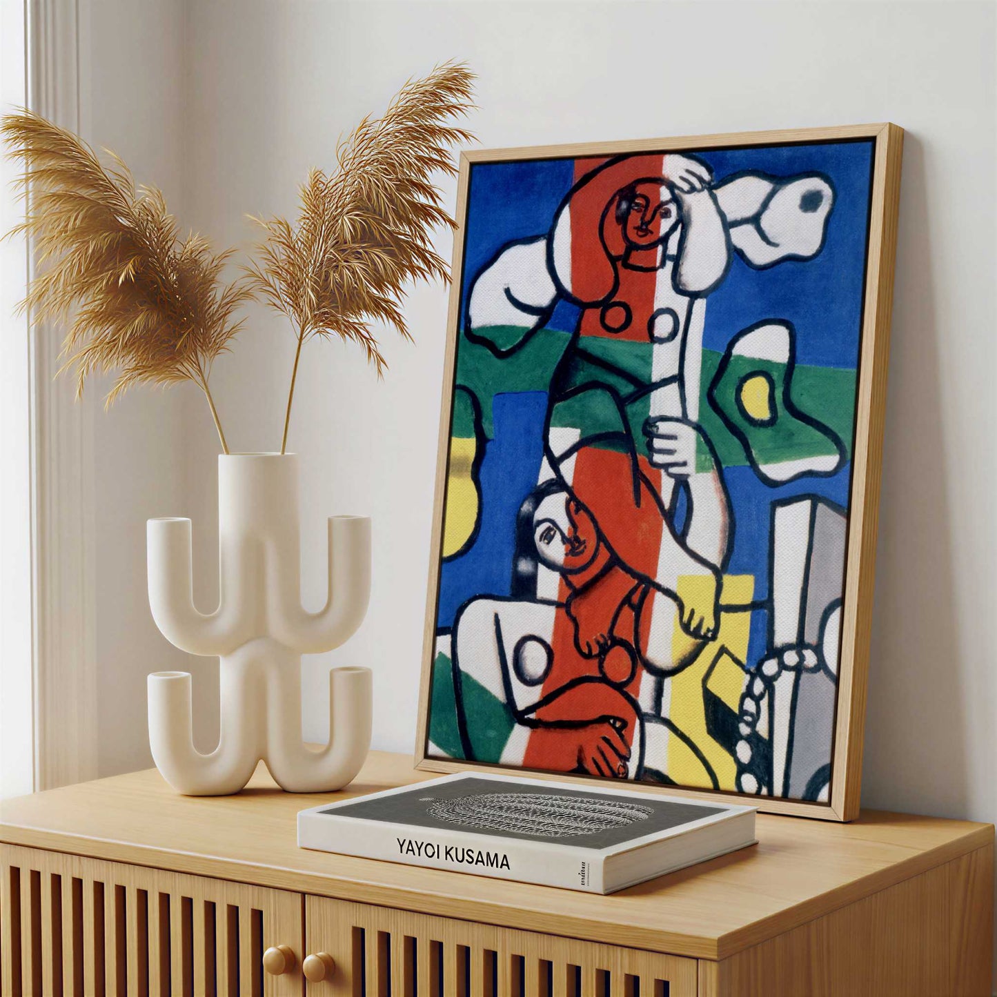 Framed Canvas - Framed canvas in a stylish interior setting