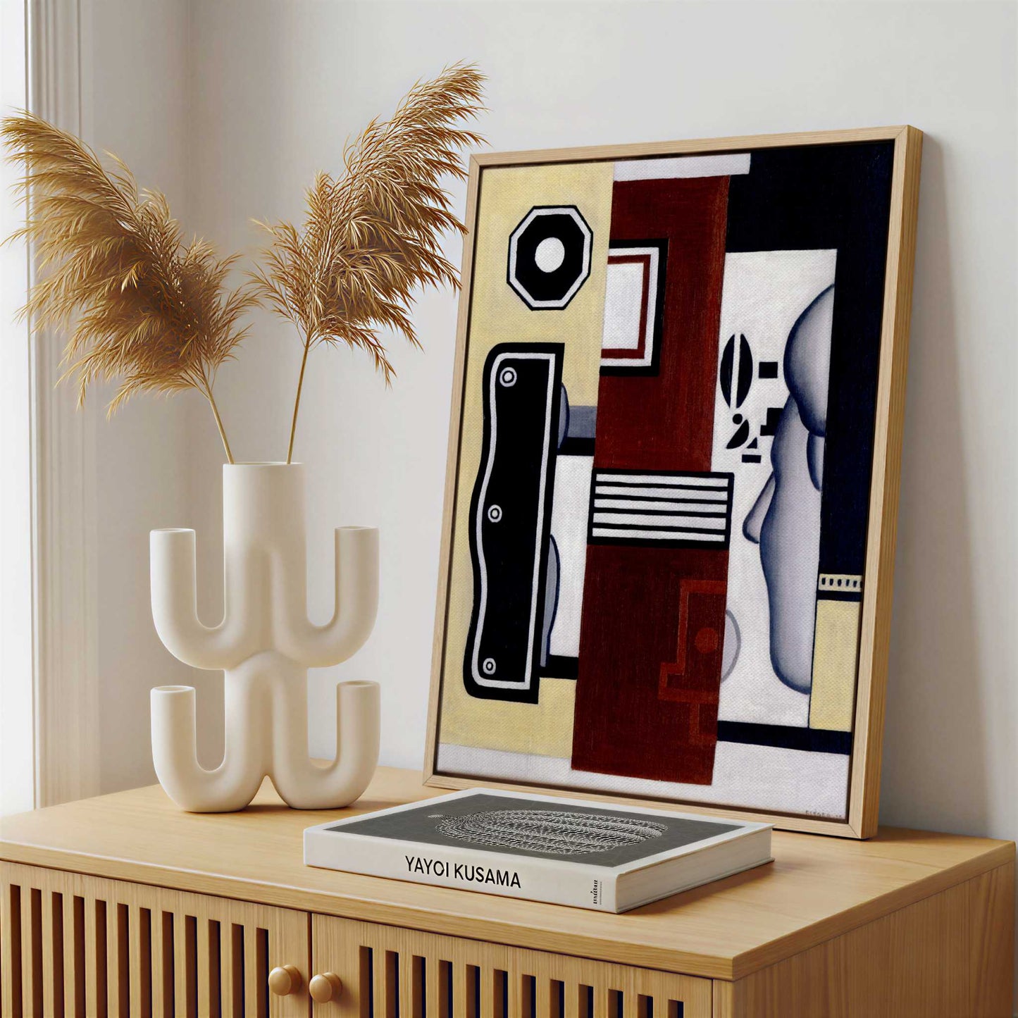 Framed Canvas - Framed canvas in a stylish interior setting