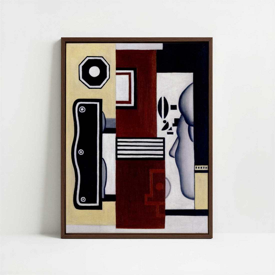 Framed Canvas - Framed canvas in dark wood color frame