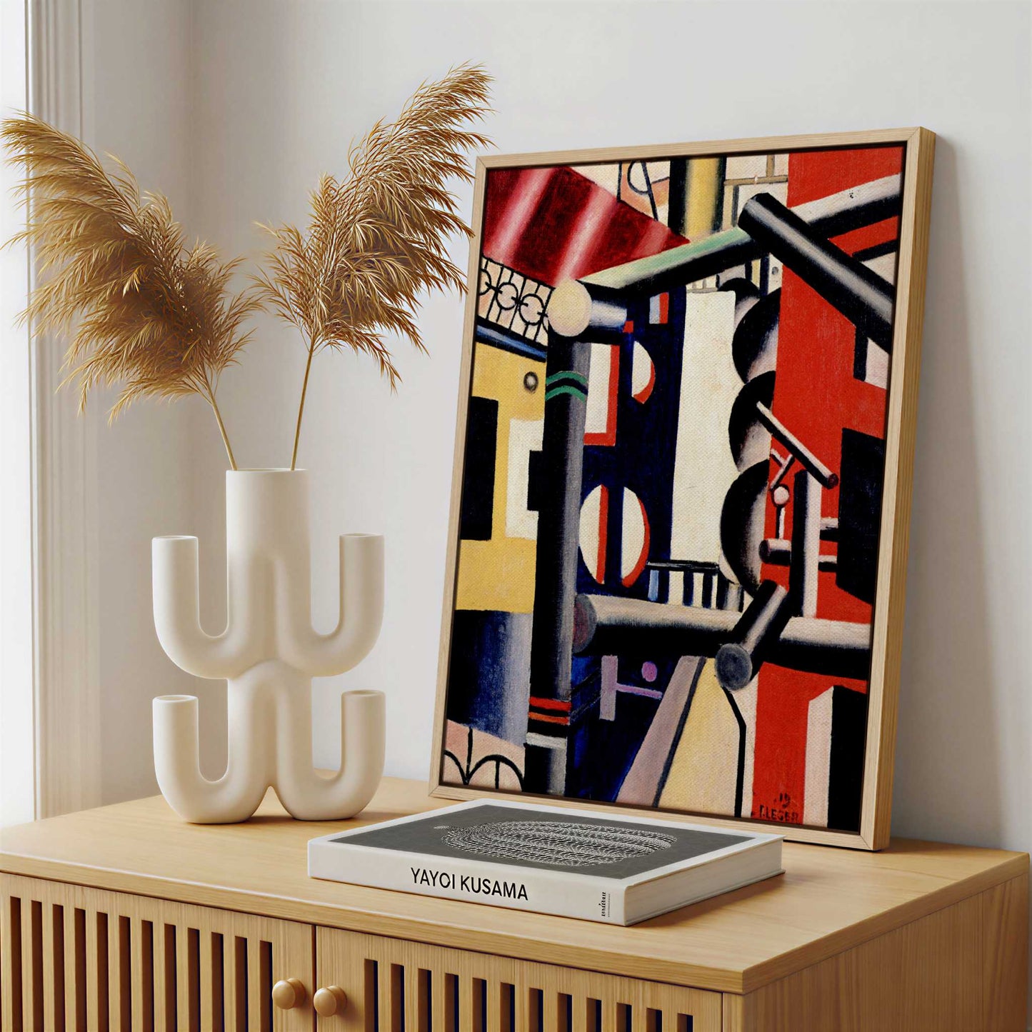 Framed Canvas - Framed canvas in a stylish interior setting