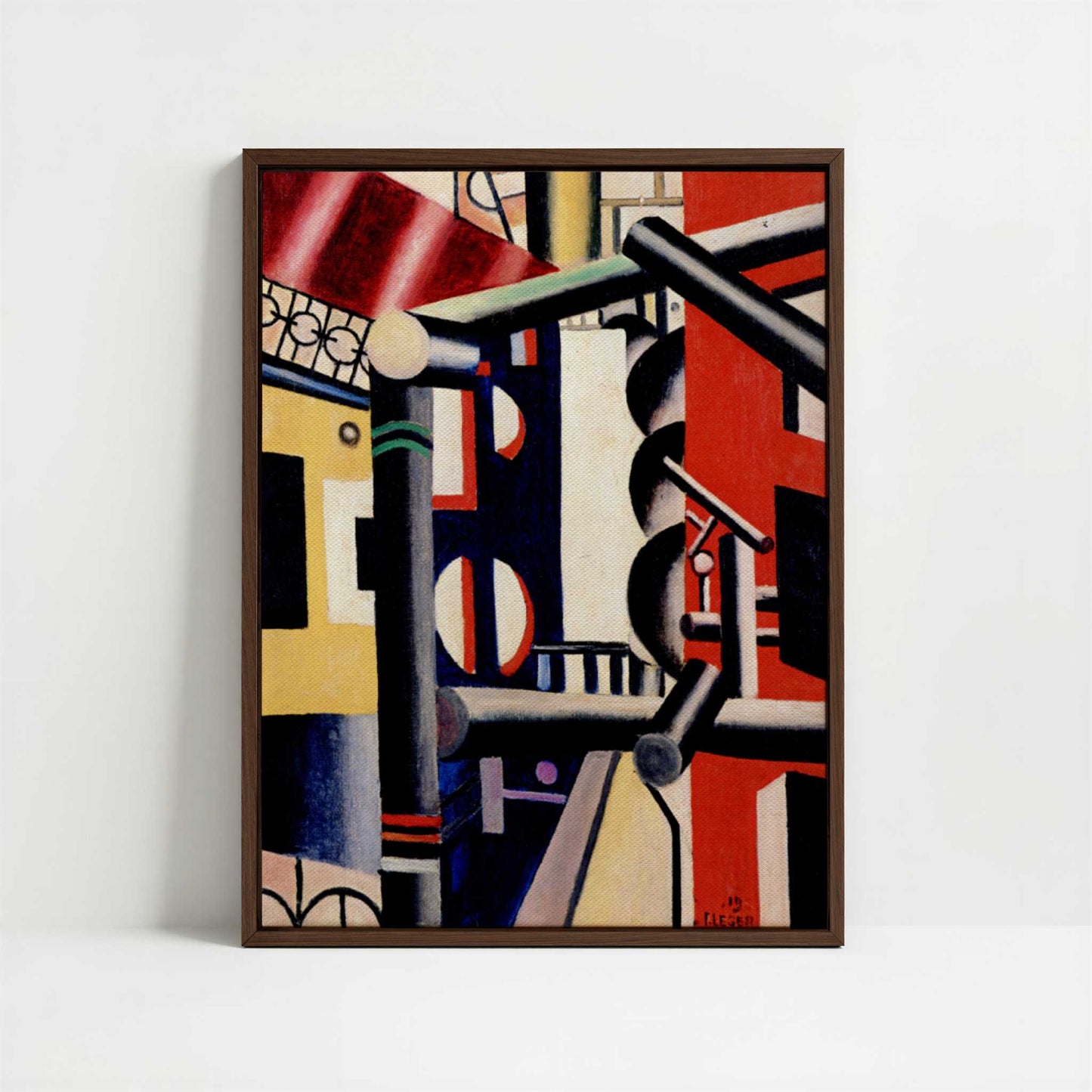 Framed Canvas - Framed canvas in dark wood color frame