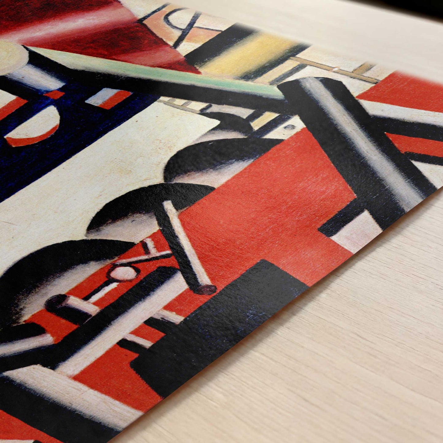 Scaffolding (1919) by Fernand Léger – Art Print - Close-up detail of the art print